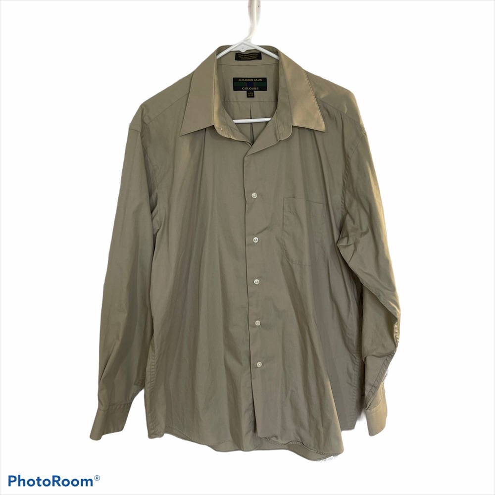 Men's Alexander Julian Colours  Shirt Size L kaki